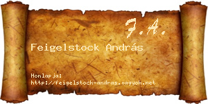 Feigelstock András névjegykártya